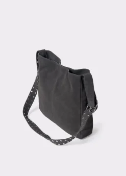 Shopper piel correa tachas*Brownie Hot