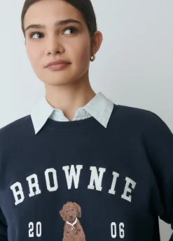 Sudadera bordada print perrito*Brownie Best