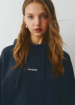 Sudadera con capucha y bordado*Brownie Discount