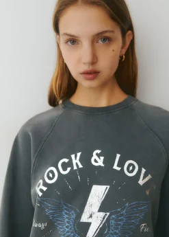 Sudadera print posicional foil*Brownie Best