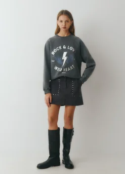 Sudadera print posicional foil*Brownie Best