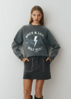 Sudadera print posicional foil*Brownie Best