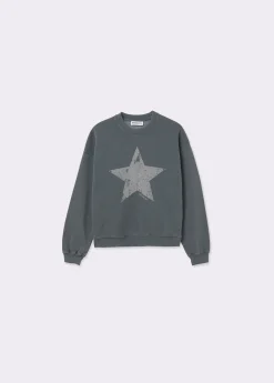 Sudadera print posicional estrella*Brownie Clearance