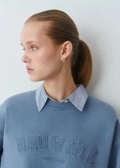 Sudadera texto desflecado*Brownie Hot