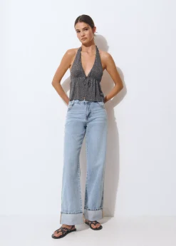 Top halter cortina*Brownie Hot