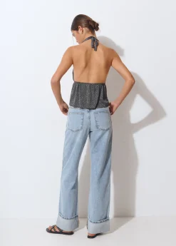 Top halter cortina*Brownie Hot