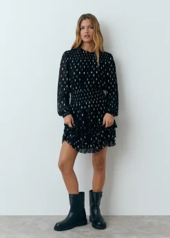 Vestido brillo smock cintura*Brownie Clearance