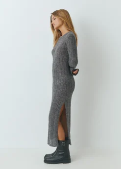 Vestido calado manga larga*Brownie New