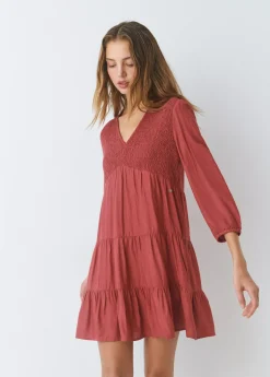 Vestido corto liso*Brownie Sale