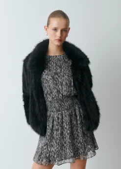 Vestido cut out brillo estampado*Brownie