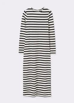 Vestido largo raya tejida*Brownie