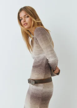 Vestido largo space dyed*Brownie