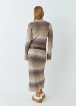 Vestido largo space dyed*Brownie