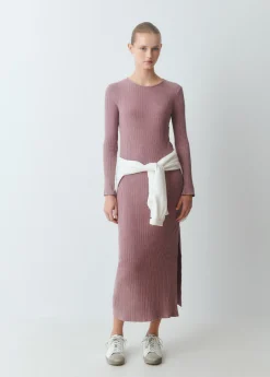 Vestido midi canalé*Brownie New