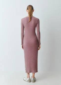 Vestido midi canalé*Brownie New