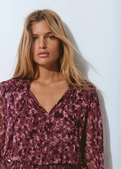 Vestido smock cintura estampado brillo*Brownie Sale