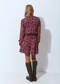 Vestido smock cintura estampado brillo*Brownie Sale